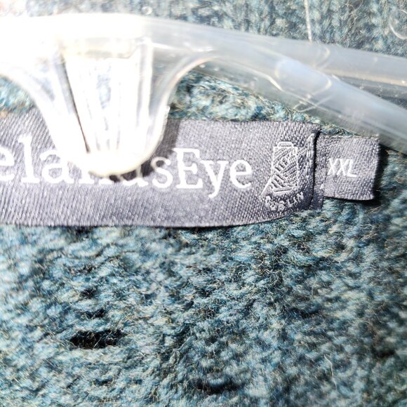 Men's  IRELAND'S EYE 1/4 Zip Cable Knit Merino Wool Aran Island Sweater - Picture 8 of 14